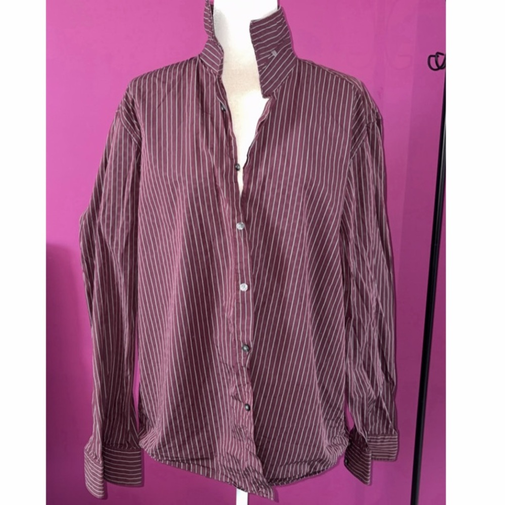 MENS Hugo Boss Striped Button-Up Shirt - Picture 3 of 4
